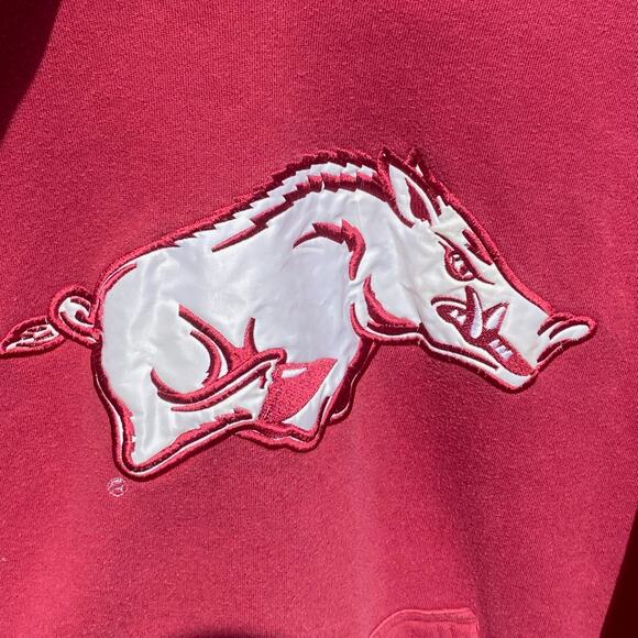 Arkansas Razorback Hogs NCAA Pro Player P2 red hoodie sweatshirt Size Large - Picture 4 of 6